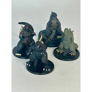 NECA WizKids Godzilla Mini Figures Lot x4 Kaiju monsters Toho 2.5" 1962–1994